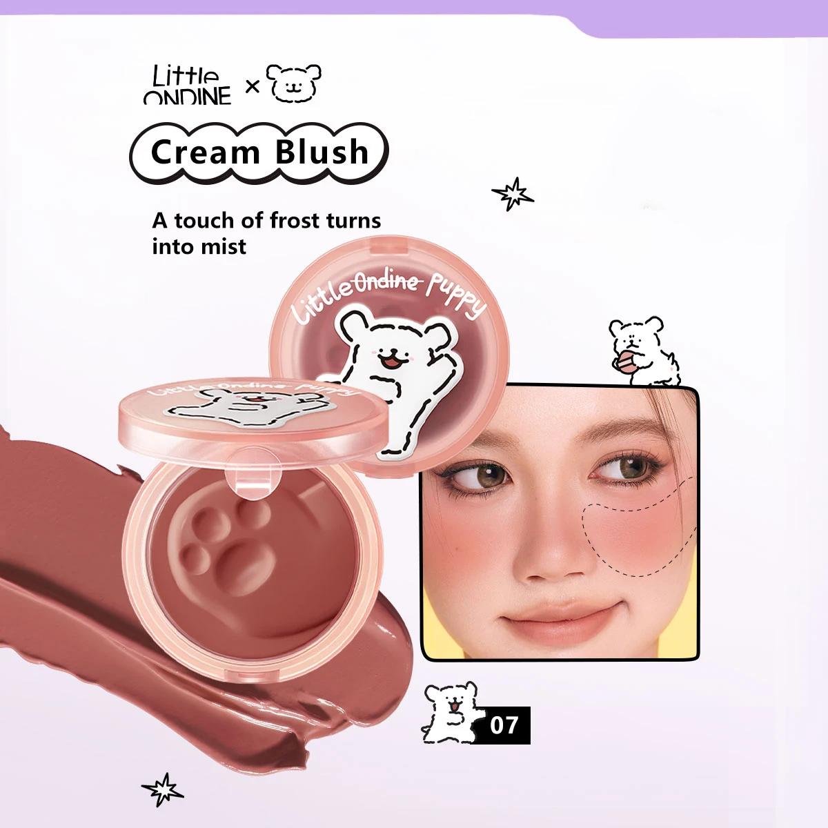 

Little ONDINE Cream Blush,Silky Cream Texture,Cute IP,Smooth & Blendable,Natural Skin-Fusion Color,Long-Lasting&Fade-Resistant 07