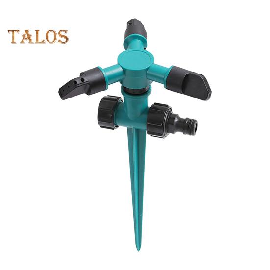 360-Degree Rotating Lawn Sprinkler with Stake Easy Assembly Customizable Spray Area Automatic Water Sprinkler Attachment
