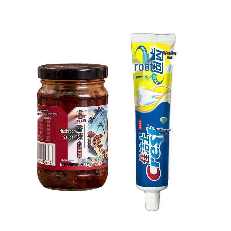 Crest Deep Clean Toothpaste & Spicy Mushroom Sauce Bundle