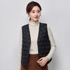 Down Vest New Women's Short Style with Fashionable and Light V-neck Close-fitting Duck Down Vest Liner Tide