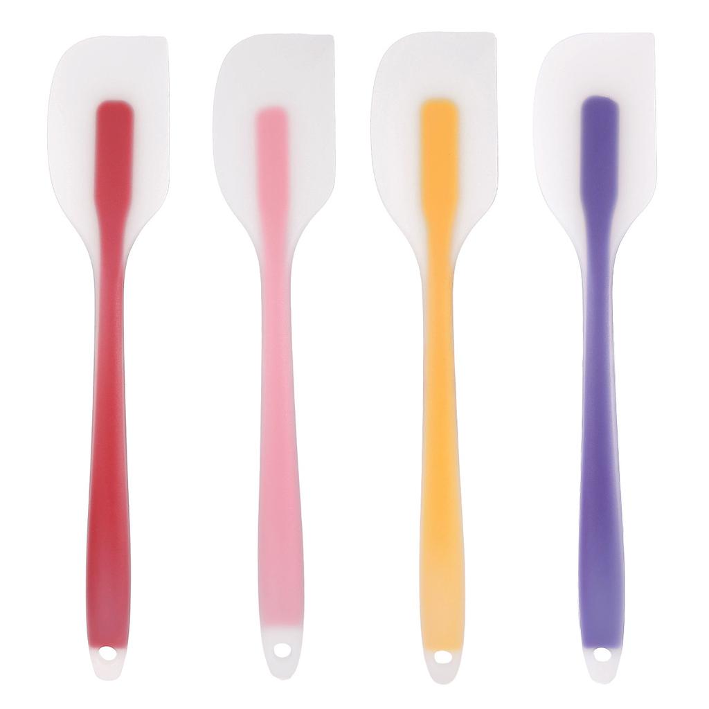 1pc Premium Heat Resistant Silicone Spatula for Effortless Cream, Butter, and Baking - Durable Translucent Kitchen Baking Tool F