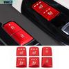 Red Aluminum Seat&Door Window Switch Lift Button Sticker For Kia Carnival 22-23