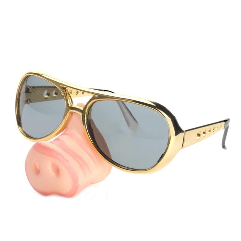 Creative Pig Big Nose Glasses Halloween Funny Cosplay Costumes Accessories Festival Party Prank Props Eyewear For Adults Kids