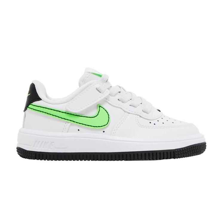 Nike Force 1 Low EasyOn White Black Green Strike (PS)