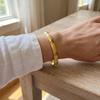 Enamel Chinese Flower Bangle Cherry Floral Women's Hand Bracelet  Gifts for Women Girl