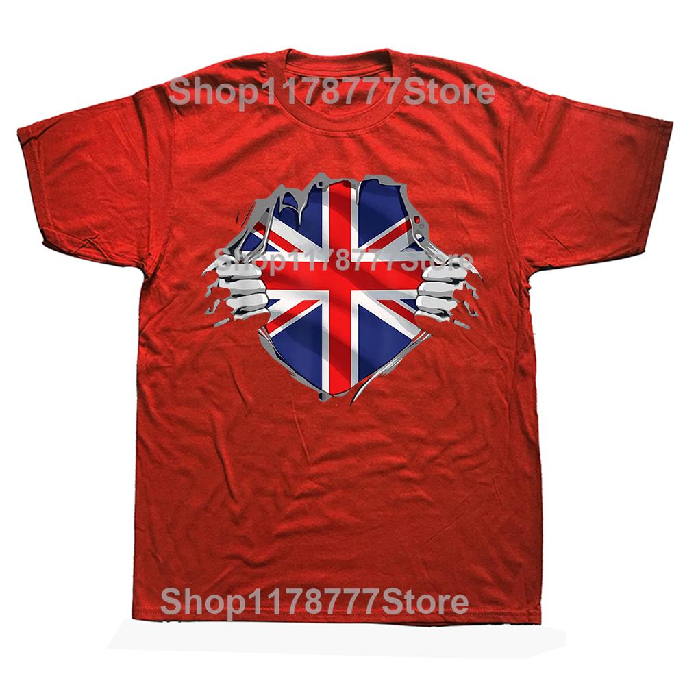 Funny I Love British Boys T Shirts Graphic Cotton I Red Heart British Boys Britain United Kingdom Gifts Summer Tshirt Men