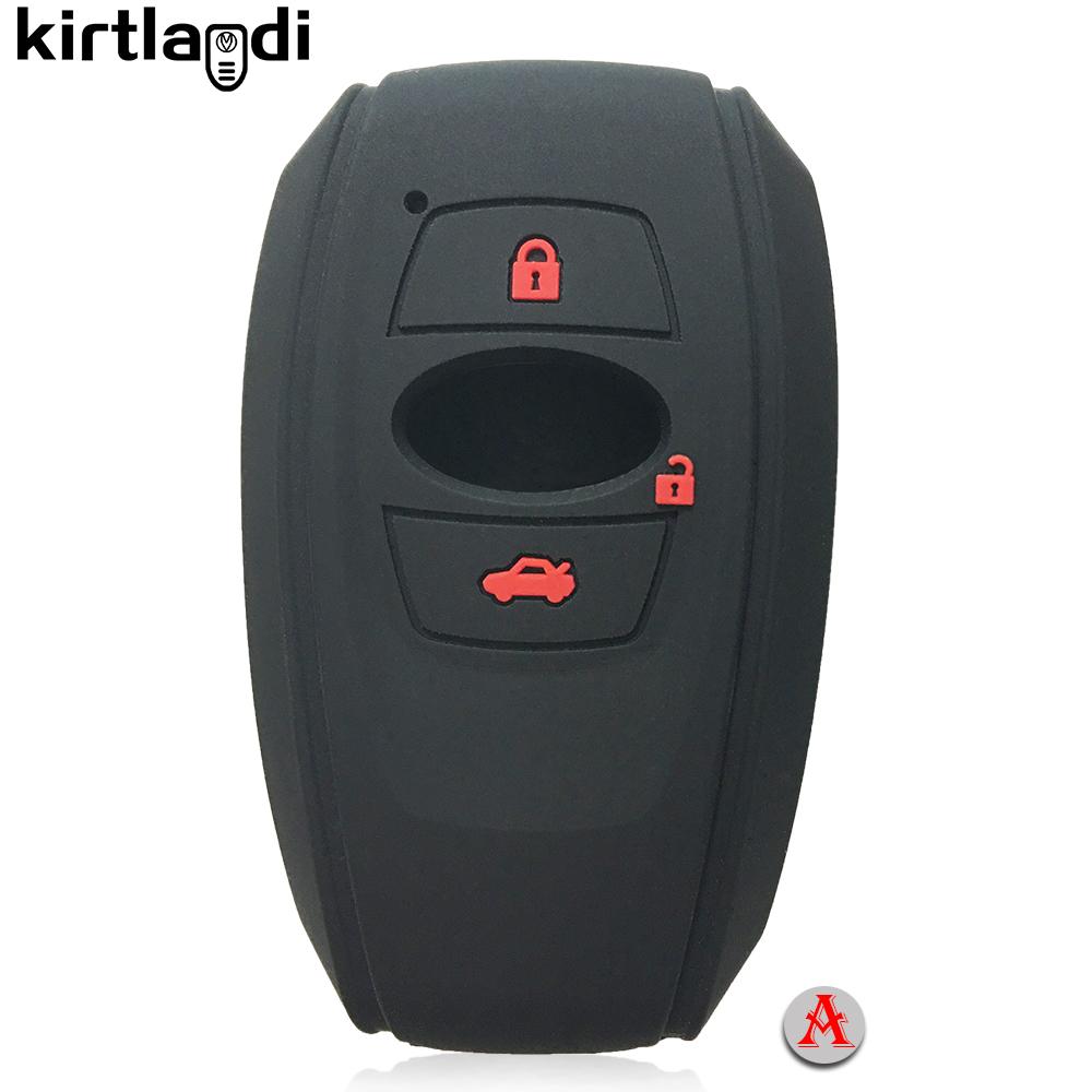 Silicone Key Cover Holder Shell Car Key Case for Subaru Forester XV BRZ LEGACY SV 2019 2020 3/4 Button Remote Keyless Protection