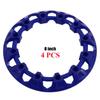 2PCS 4PCS 8-inch ATV Wheel Trim Hub Protection Decor Rim Cap Universal Vehicle All Terrain Wheel Plastic Cover For 8inch Tires