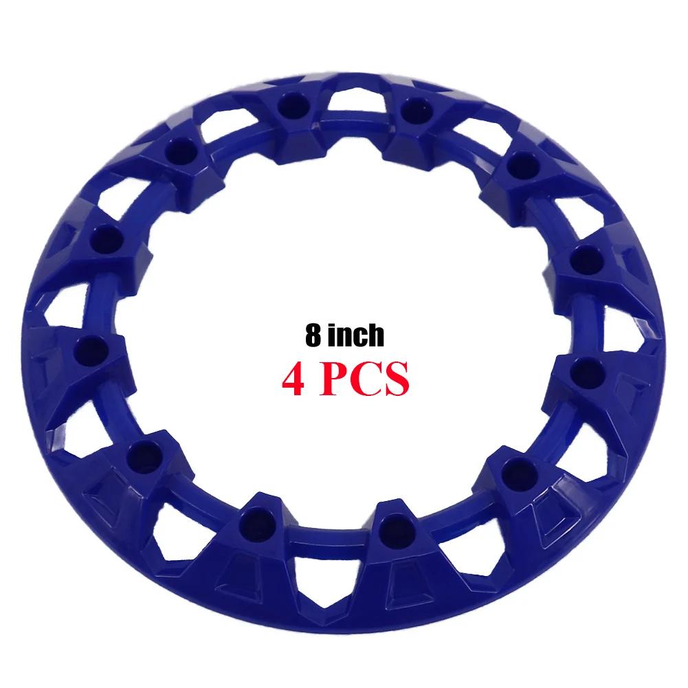 2PCS 4PCS 8-inch ATV Wheel Trim Hub Protection Decor Rim Cap Universal Vehicle All Terrain Wheel Plastic Cover For 8inch Tires