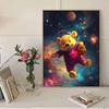 5D Diy Diamond Painting Astronaut Winnie In Space Full Drill Rhinestones Mosaic Embroidery Handmade Products Home Decor Gift