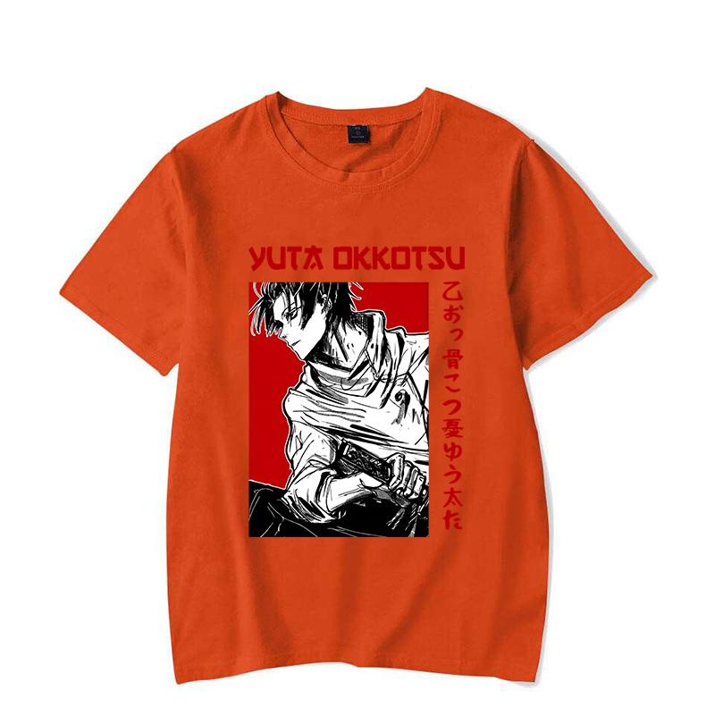 

New Anime T Shirt Okkotsu Yuta Print T-shirt Unisex Summer Casual O-neck Lady Female Clothing Short Sleeve Tees 4XL