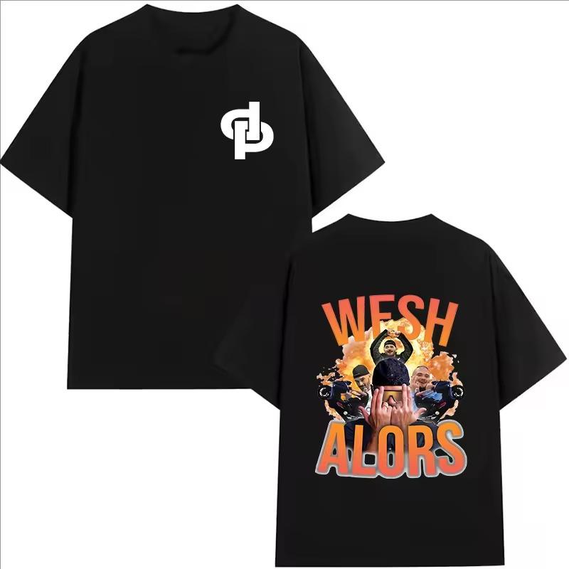 New Jul DP Summer Maillot Fashion Printed Unisexs Shirts High Street Y2K Shirts Unisex Trend Cotton Fashion Oversized Tshirt