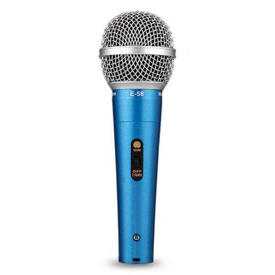 Fujirec Dynamic Microphone with XLR Phone Cable, Wired Handheld Microphone for Vocals, Narration, Karaoke, and DTM, with Switch, Unidirectional (Blue)