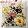 Cute Animals Print Pillowcase: 2D Flat Printing, Non-real Embroidery, Night Sofa  Night Sofa Cushion