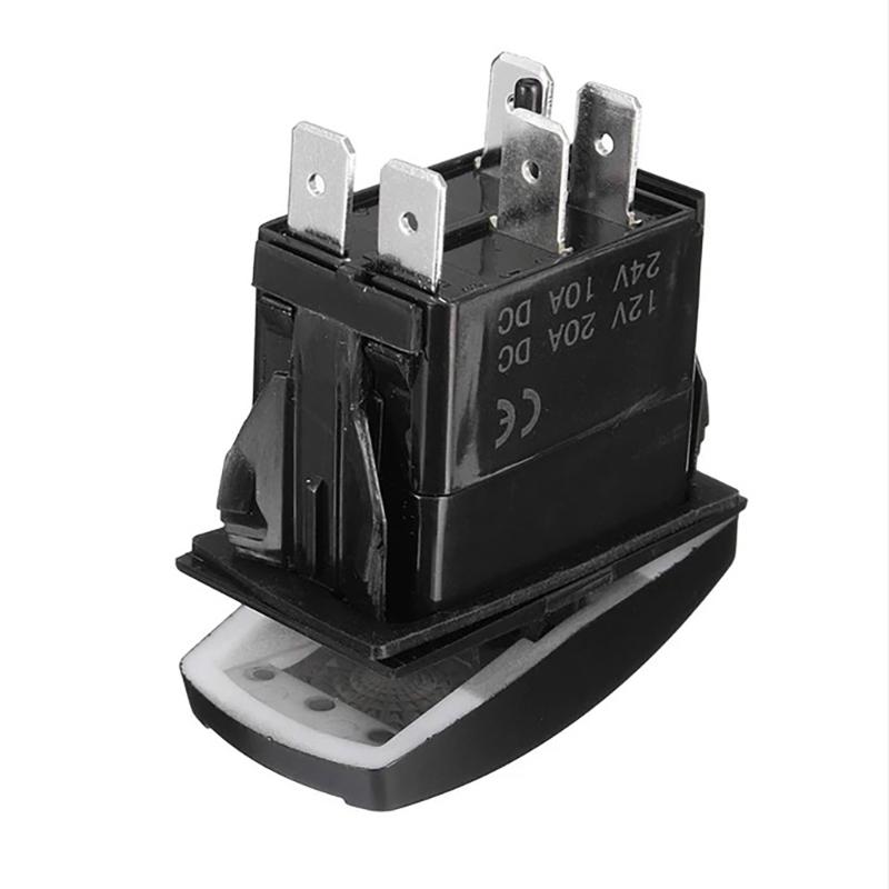 LED Light Waterproof Boats Marine Toggle Switches 5 Pins 2 Position Rocker Toggle Switches for Trucks Auto Motorcycle