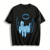 Angel Themed Graphic Print Casual Top Unisex Loose Fit Crew Neck Tee For Daily Wear Pure Cotton T-shirt
