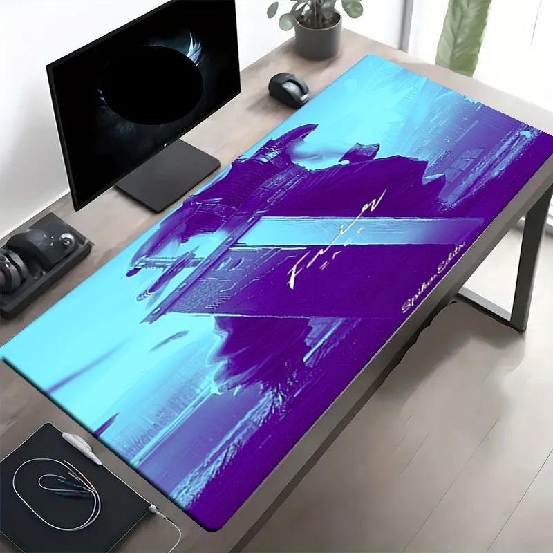 Final Fantasy Print Mouse Pad, Anti‑Slip Desktop keyboard Mat, for PC Laptop Gaming Working Daily Use, Cool Festival Surprise Gift