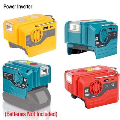 Portable Inverter 200W AC For Dewalt For Makita/Bosch/Milwaukee/Ryobi 18V Battery 120-220V Modified Sine Wave Power Adapter USB