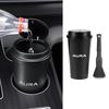 AURA Trash Can Custom Parts Holds Two Easy To Car Accessory Storage Mini Interior Includes Nylon Car Wash 1 Black - - Compact, Bottles, Stable,