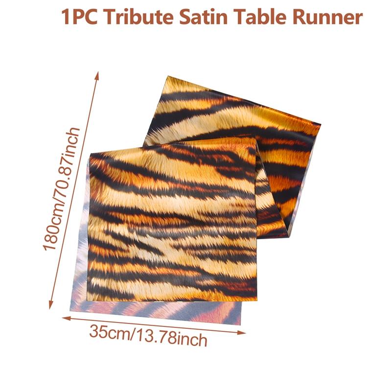 

Дорожка для стола с изображением животных, леопарда, коровы, гепарда, джунглей, сафари, дикой природы, товары для вечеринок по случаю дня рождения, декор для первой вечеринки