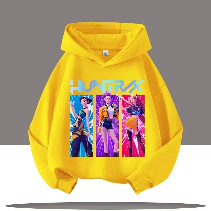 Children's Clothing Y2K KPop Demon Hunters Hoodies Teenage Girls Boys Rumi KPop Demon Hunters Hoody Autumn Casual Long Sleeve