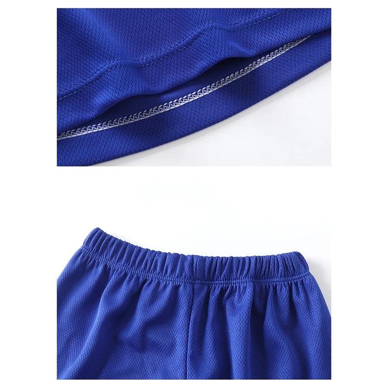 Children's Basketball Jersey Set Boys Girls Dry Fit Mesh Summer Sports Wear Short Sleeve Kids Clothing Athletic Outfit