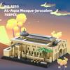 Non-Toxic 768Pcs Al-Aqsa Mosque-Jerusalem Model Building Blocks Small Particle World Famous Architecture Model Small Bricks