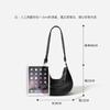 Dumpling Bag, Simple and Large-capacity Spring and Summer Bag, Women's Niche Leather Texture, Casual Soft Leather Messenger Bag, Light