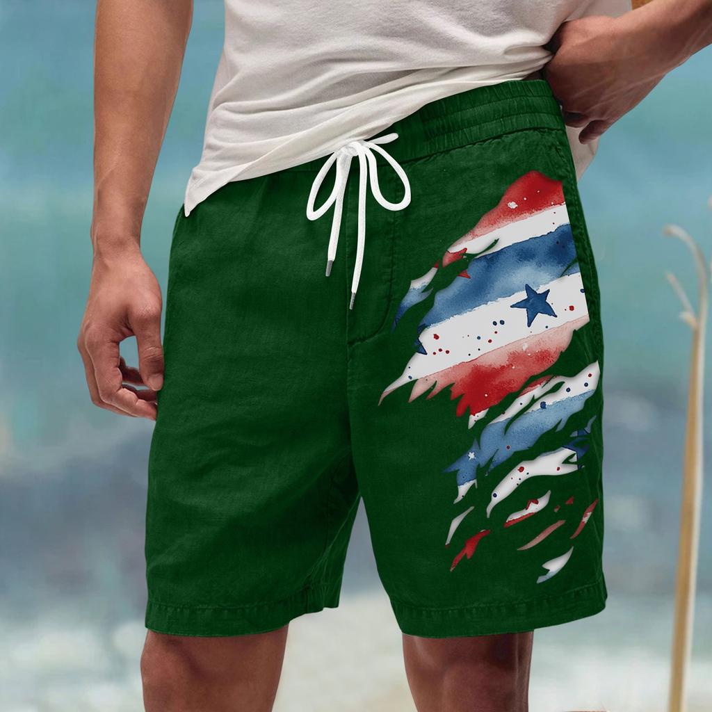 Men's Summer Large Casual Loose Sports Pants Beach Shorts