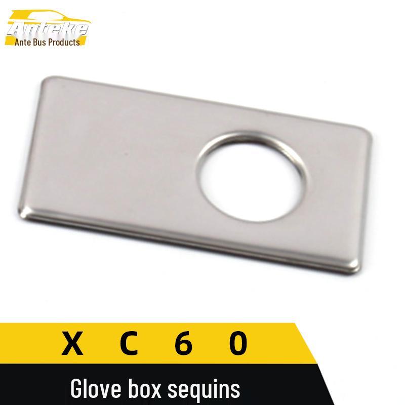 XC60 Stainless Steel Glove Box and Center Console Decoration Stickers