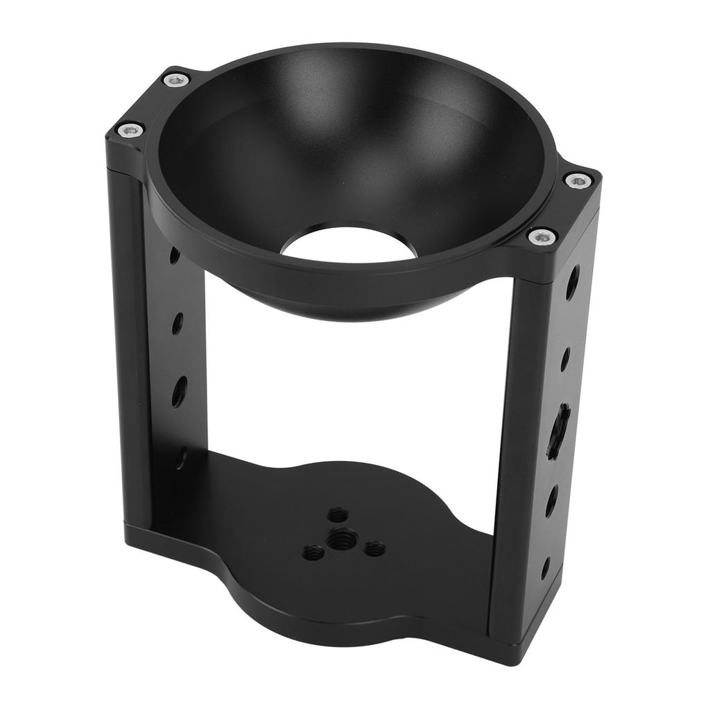 100mm Tripod Head Bowl Riser with 1 4in 3 8in Threaded Holes Aluminum Alloy Half Ball Flat to Bowl Adapter for Tripod