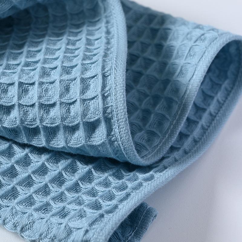 1 PC Class A Cotton Waffle Towel Combed Cotton Honeycomb Household Face Towel Soft Absorbent Comfortable Textile Towels for The Home