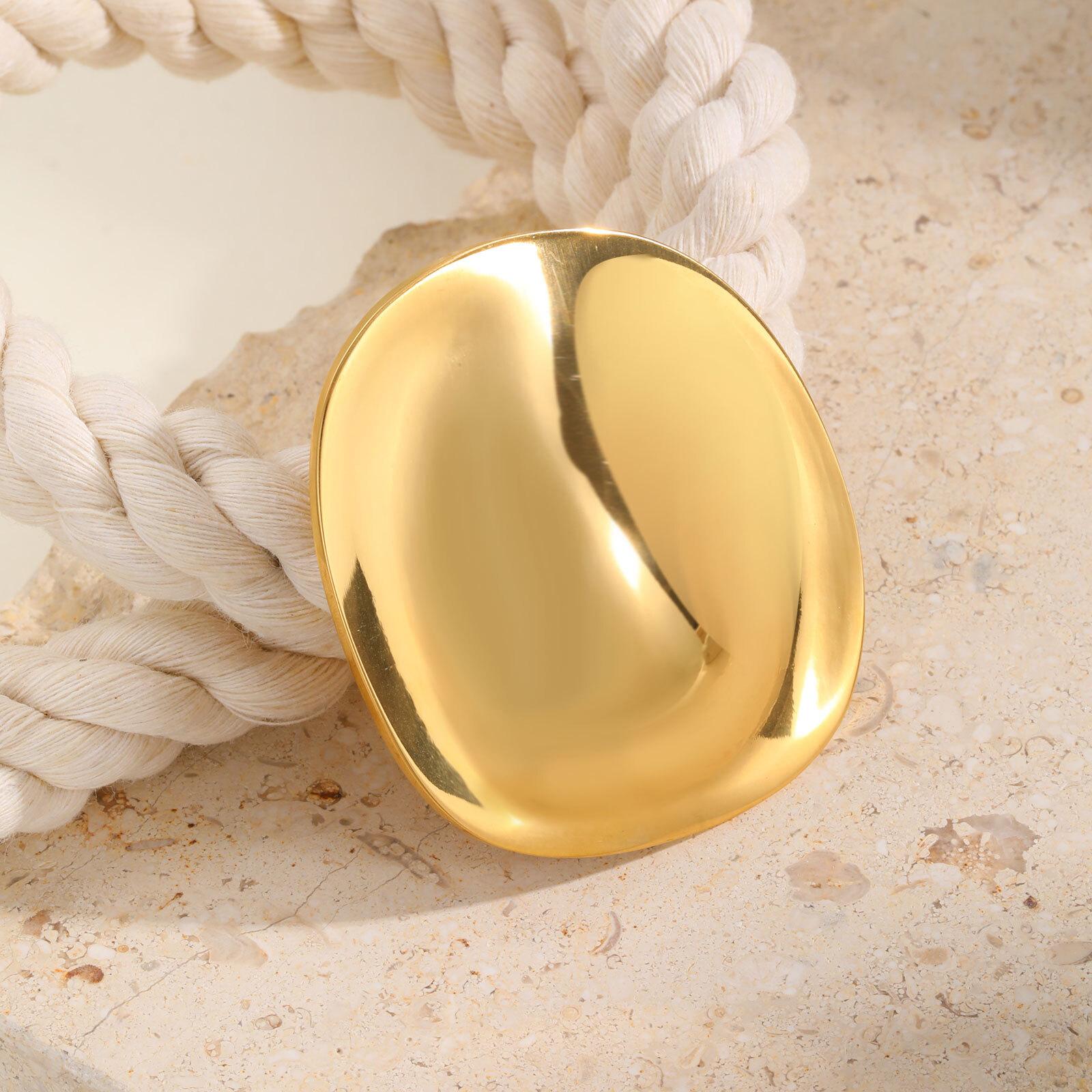 

Vnox Simple Big Geometric Brooches for Women, Glossy Round Stainless Steel Brooch Pin,Metal Badge Clothing Jewelry