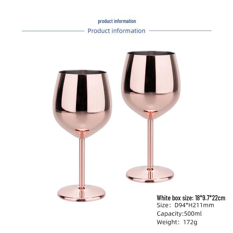 Europäisches Luxus-Wein- und Champagnerglas aus Edelstahl
