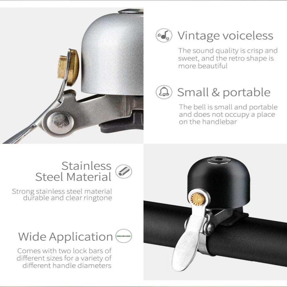 Steel Copper Bicycle Bell Ring Bike Gadgets Cycling Warning Alarm  Bike Accessory