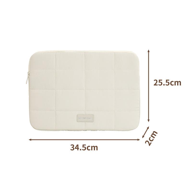 

Simple Waterproof Laptop Sleeve Bag Soft Laptop Cover Travel Laptop Case Portable Computer Carrying Case 14/15.6 Inch as the picture