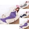 Mermaid Inspired Knitted Blanket For Living Room And Bedside Comfort