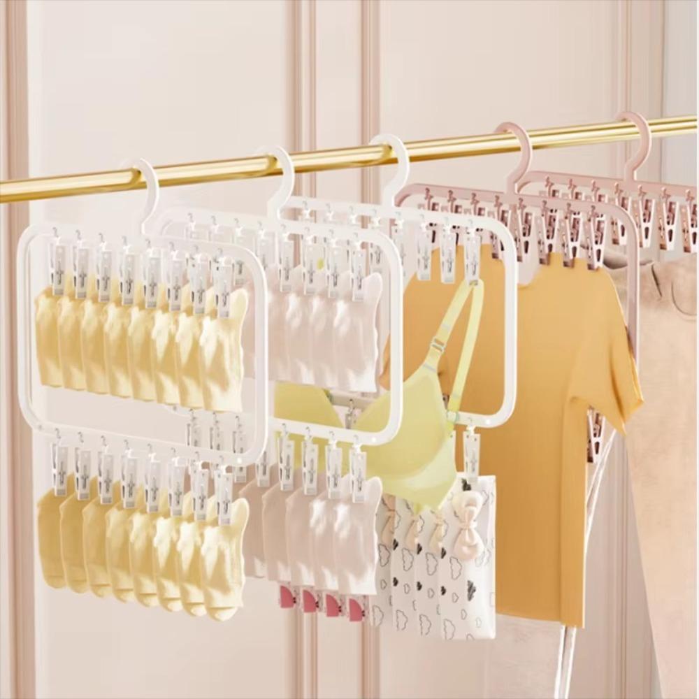 18/26 Clip Clothes Drying Rack Traceless Drying Clip  for Drying Underwear Towel Socks Baby Clothes