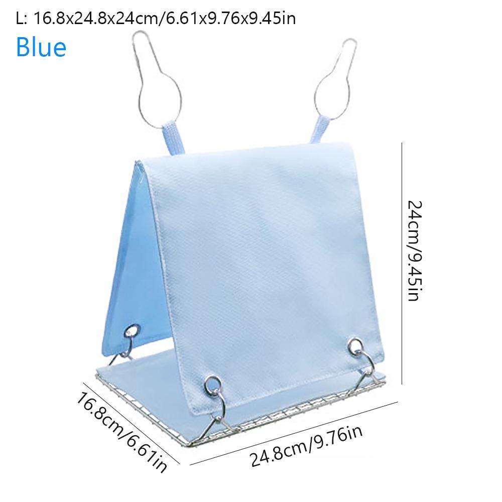 Comfortable Hangable Triangle Bird Cage House Detachable Ventilated Summer Bird Nest Cool Parrot Hut Tent Pigeon