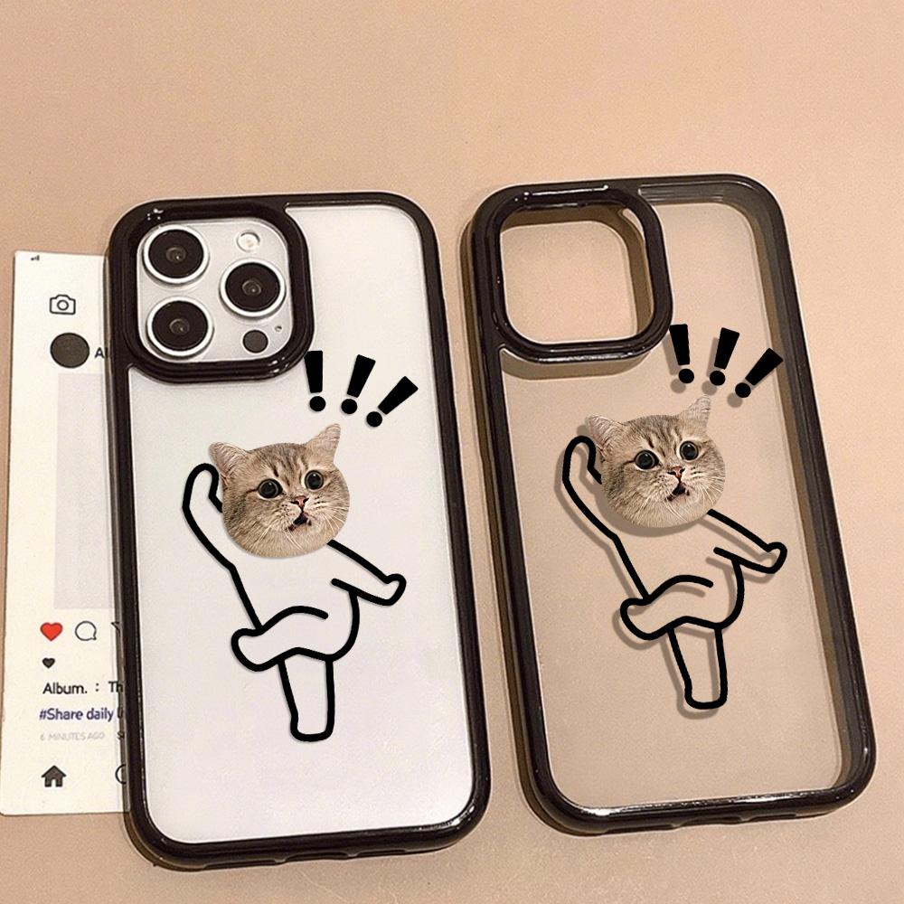 Acrylic Phone Case for iPhone 11 12 13 14 Pro 12 14 16 Pro Max for Samsung A16 A36 A56 S24 FE High-quality Painted Anti-fall Mobile Phone Case