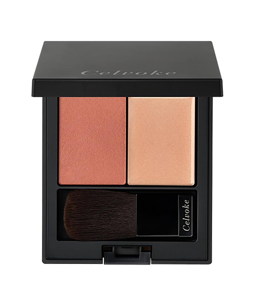 Celvoke Polyphonic Blush 02 Coral Shell Cheek Highlight Organic