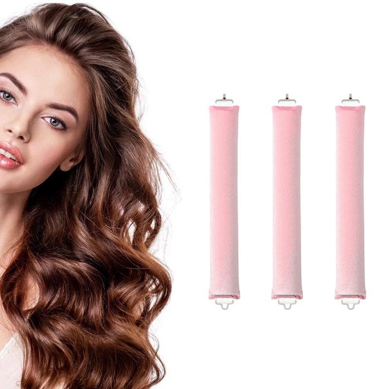 Heatless Foam Hair Curlers: Large Wave Sleep-in Rollers with 3 Hooks