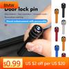 LMFLF1 Car Sticker Car Door Lock Pins Security Pin Cap Aluminum Alloy Accessories For G30 G20 M3 M5 E91 E92 E93 E36 E70 X3 X4 X5 X1