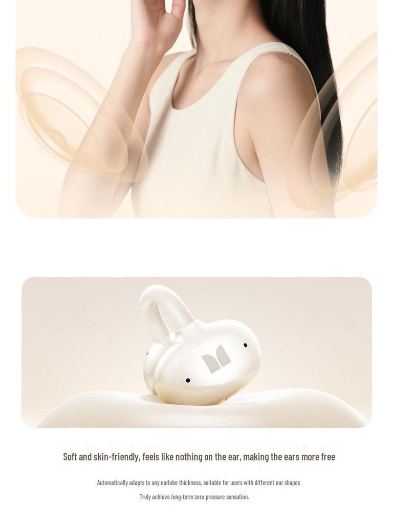 Applicable MONSTER M800 Wireless Bluetooth Noise-Cancelling Open-Ear Stereo Ear Clip Headphones