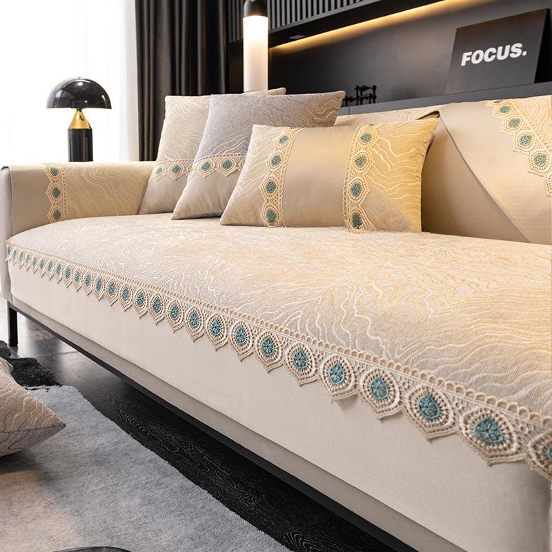 Chenille Sofa Cushion Four Seasons Universal Back Towel Cover Cloth Simple Seat Cushion Universal Cover Cushion Combination Sofa