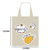 Muji Custom Logo Canvas Tote Bag - High Quality 3D Film Coated Cotton Bag
