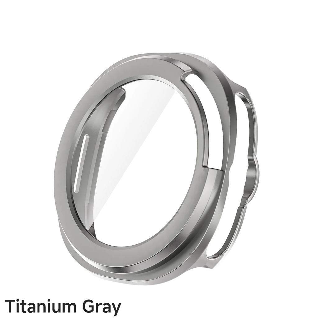 Hülle für Samsung Galaxy Watch 8 Classic Zubehör Panzerglas Displayschutz Bumper Galaxy Watch 8 Classic 46mm PC Hülle