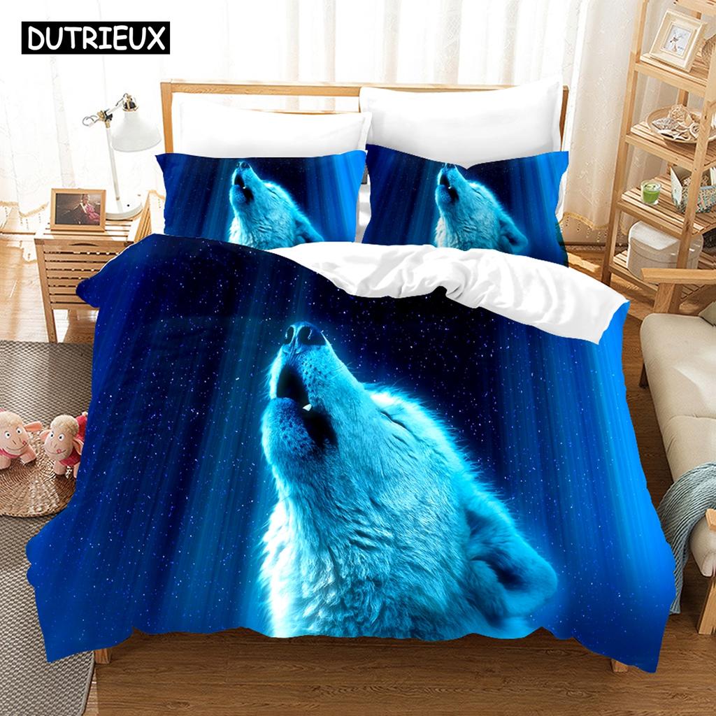 3D Wolf Bedding Sets Duvet Cover Set With Pillowcase Twin Full Queen King Bedclothes Bed Linen