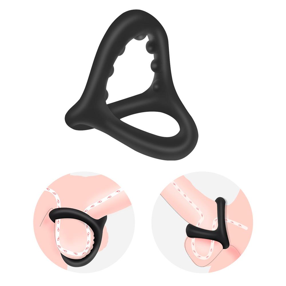 Male Cock Ring Prostate Massage Sex Toys Adjustable Penis Semen Lock Ring Delay Ejaculation For Men SM Penis Sleeve Masturbator