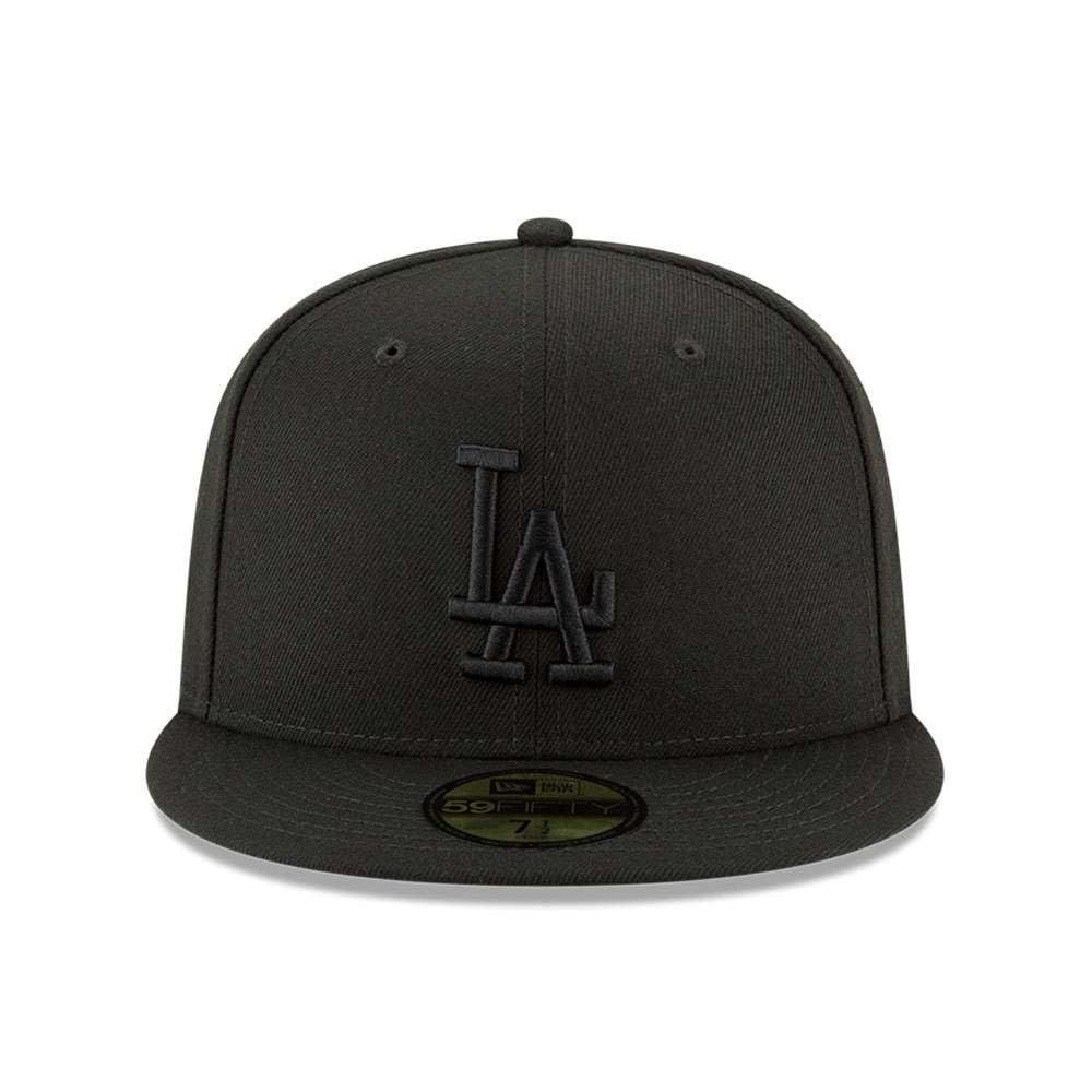 New Era 59Fifty Hat MLB Basic Los Angeles Dodgers LA Black Fitted Cap (7 1/2) -